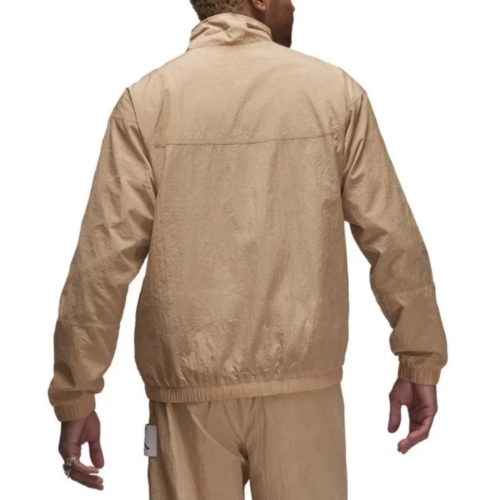 Size Large - Jordan Essentials Men's Warmup Jacket Hemp-Sail FB7294-200 NWT